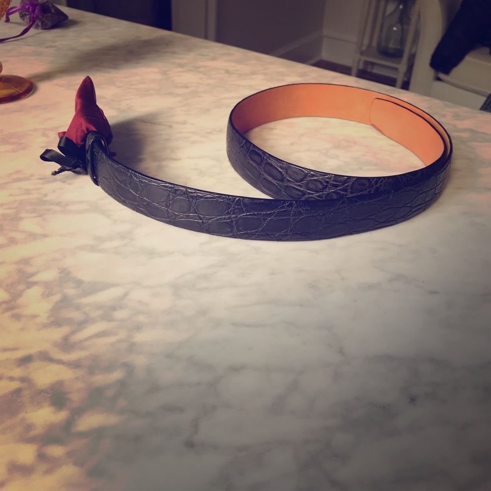 Genuine Crocodile black & brown belts